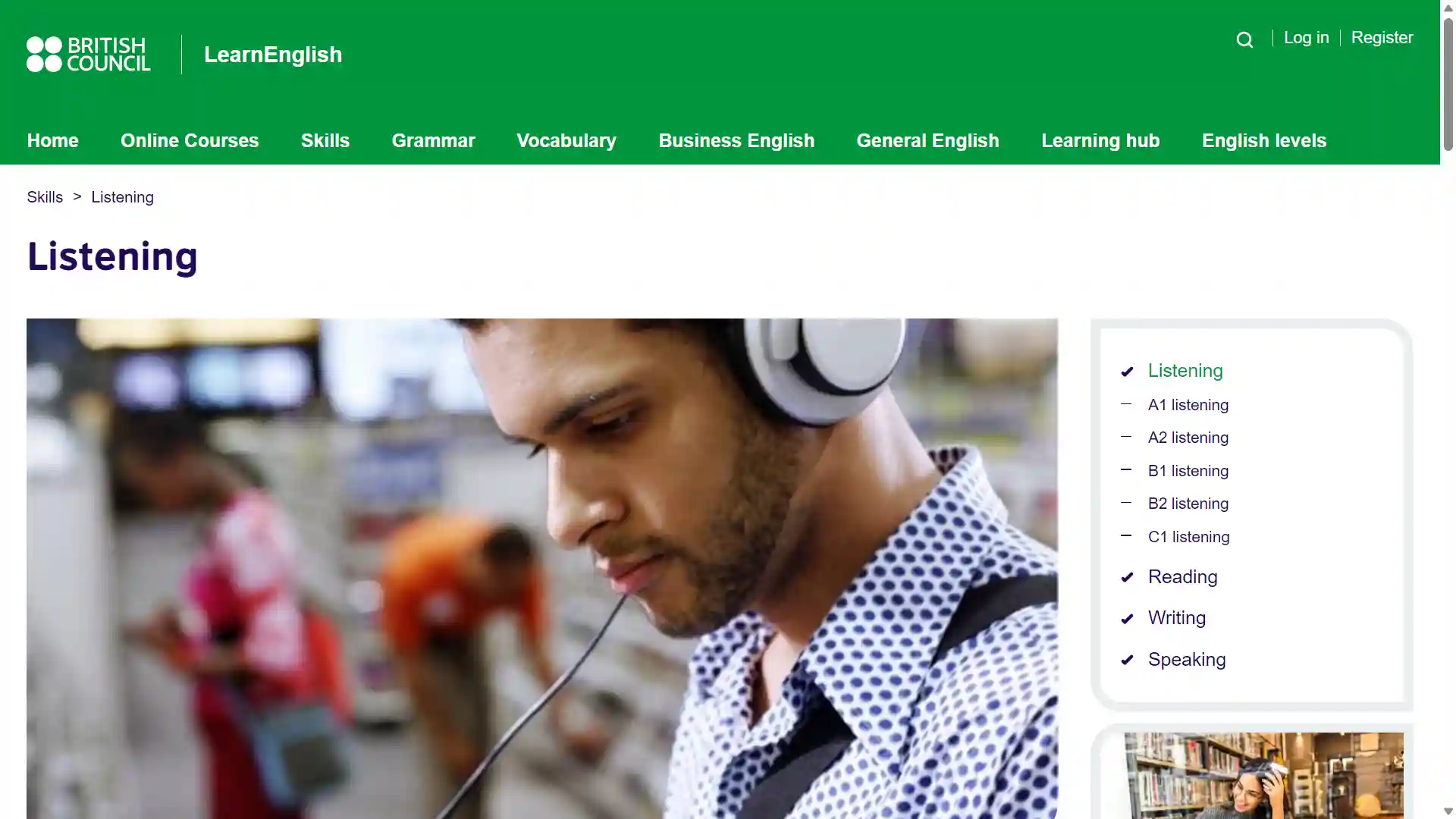 Website học tiếng Anh British Council Learn English
