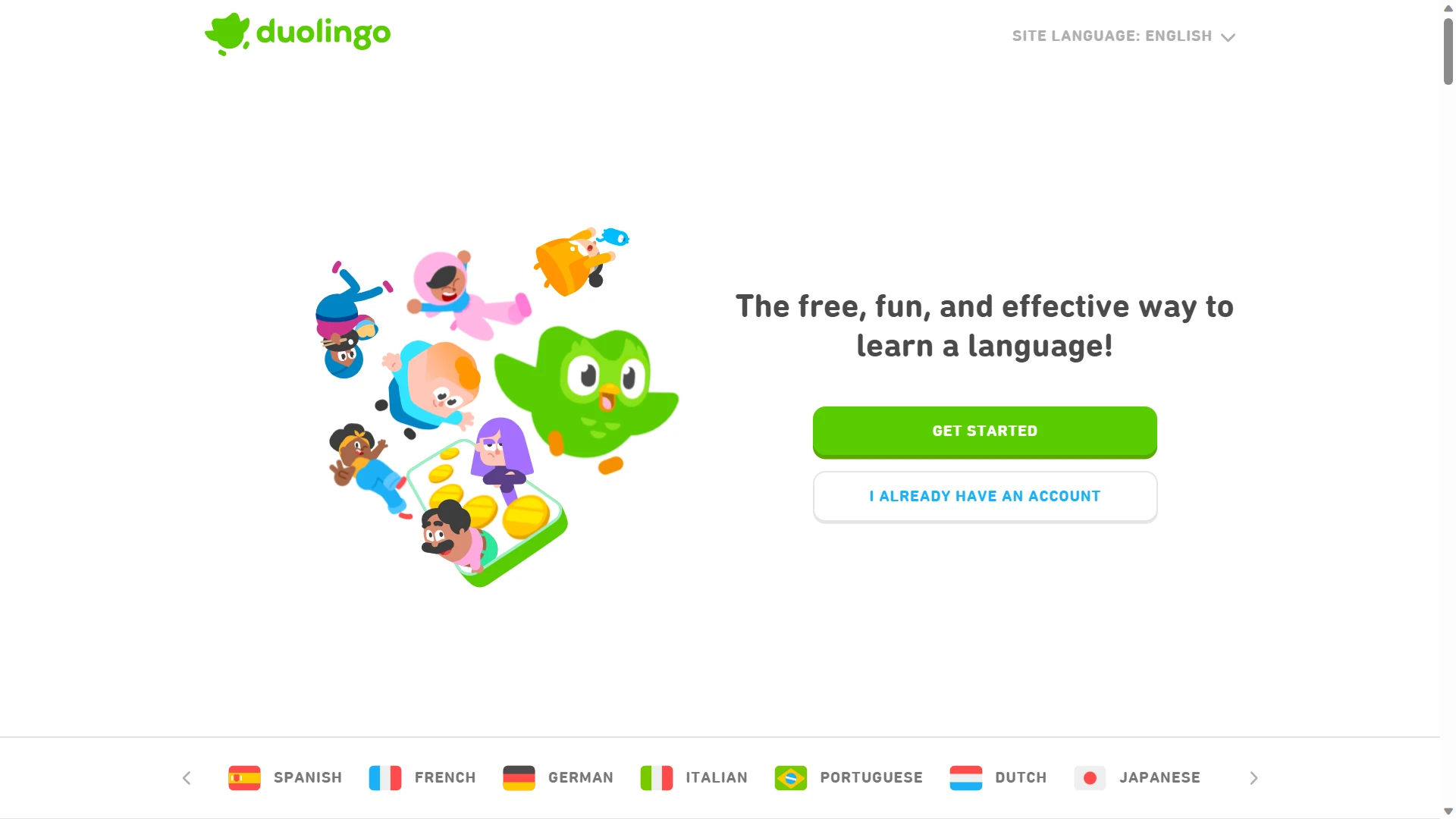 Công cụ luyện nói tiếng Anh Duolingo
