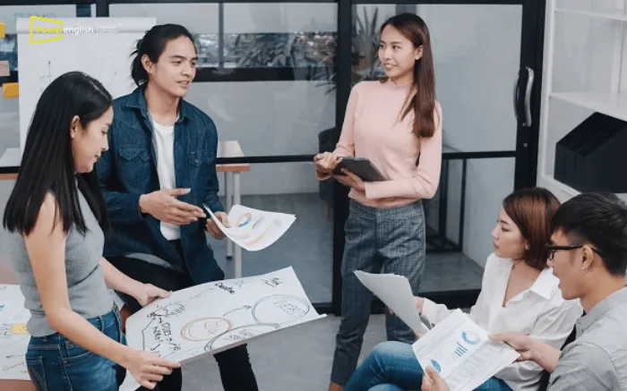 Mẫu câu giao tiếp khi làm việc nhóm