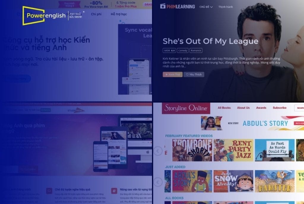 9+ website học tiếng Anh qua phim miễn phí có phụ đề