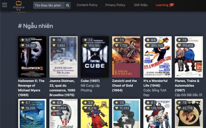 Website học tiếng Anh Fshare TV