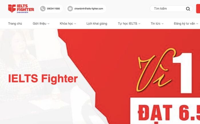 Website học ngữ pháp tiếng Anh IELTS Fighter