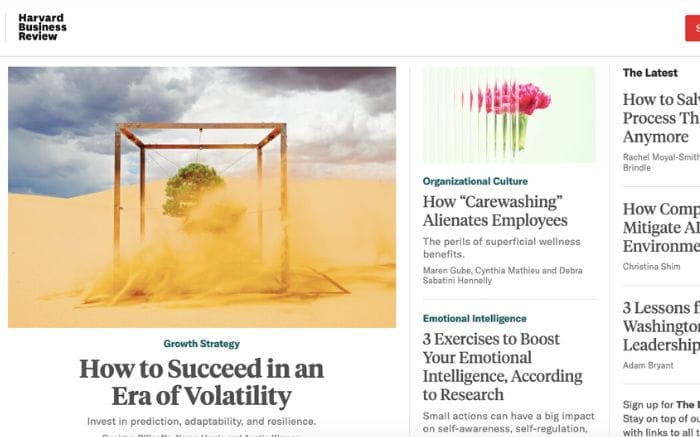 Website đọc báo tiếng Anh Harvard Business Review