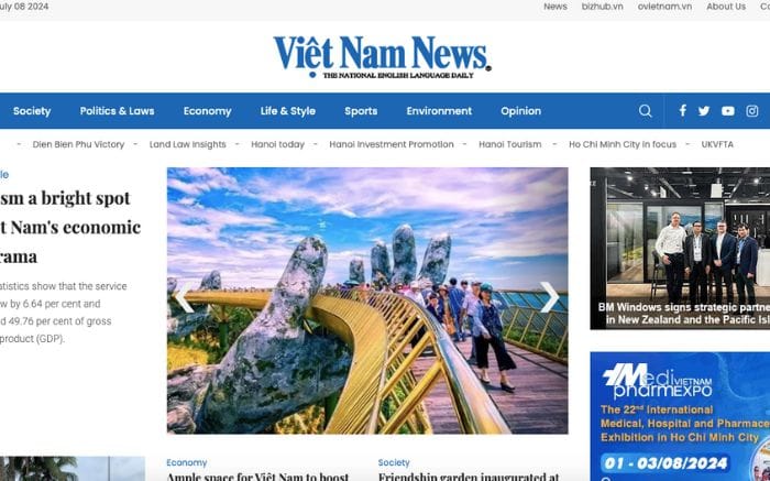 Website đọc báo tiếng Anh Việt Nam News