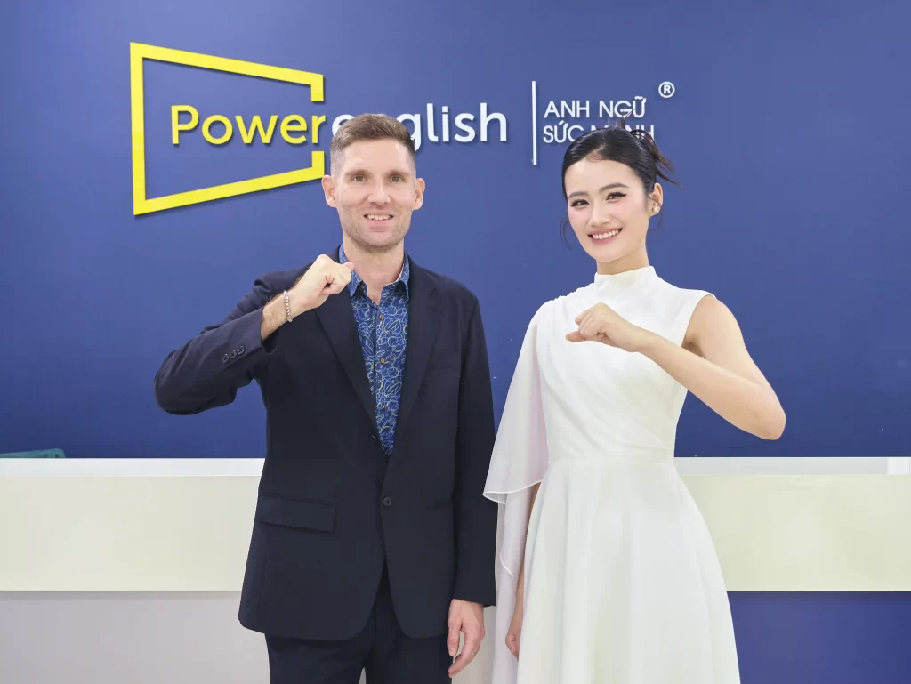 Miss World Vietnam Ý Nhi là học viên khoá IELTS POWER tại Power English. Nguồn: Power English